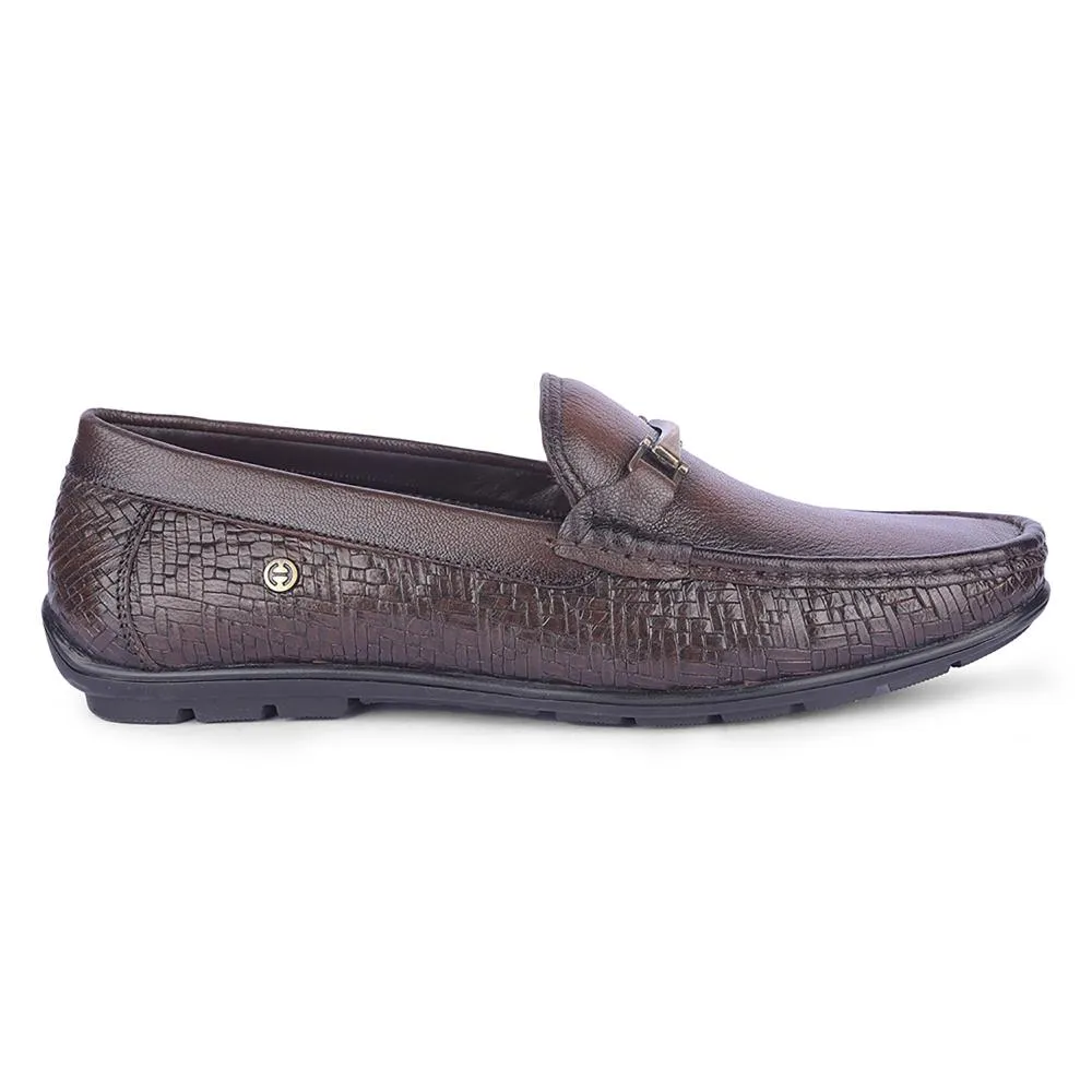 Healers By Liberty Mens OSL-49 Brown Formal Loafers Stable Footing