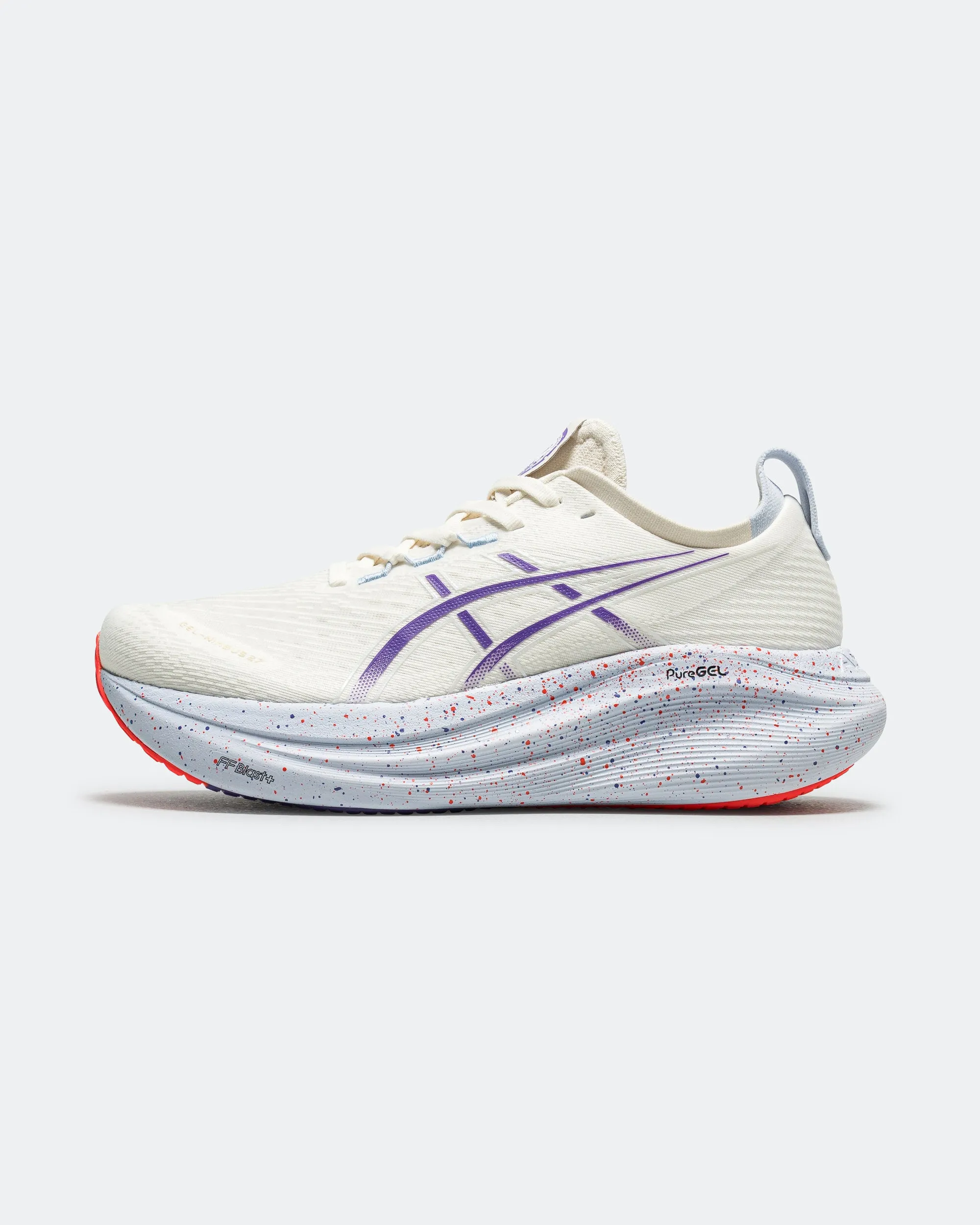 Mens Gel-Nimbus 27 Tokyo - Cream/Edo Purple No Fuss Fit