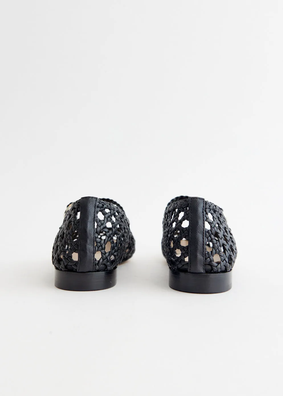 Woven Leather Mary Jane Flats Campus Life