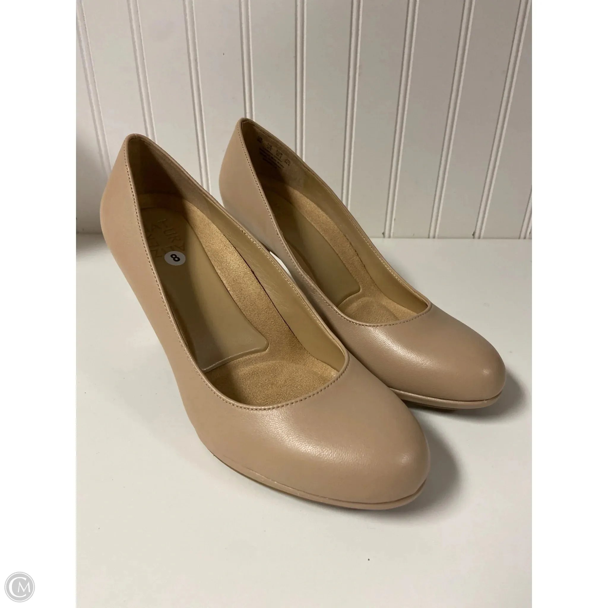 Stylish Touch Quick Wear Shoes Heels Stiletto By Naturalizer In Tan, Size: 8