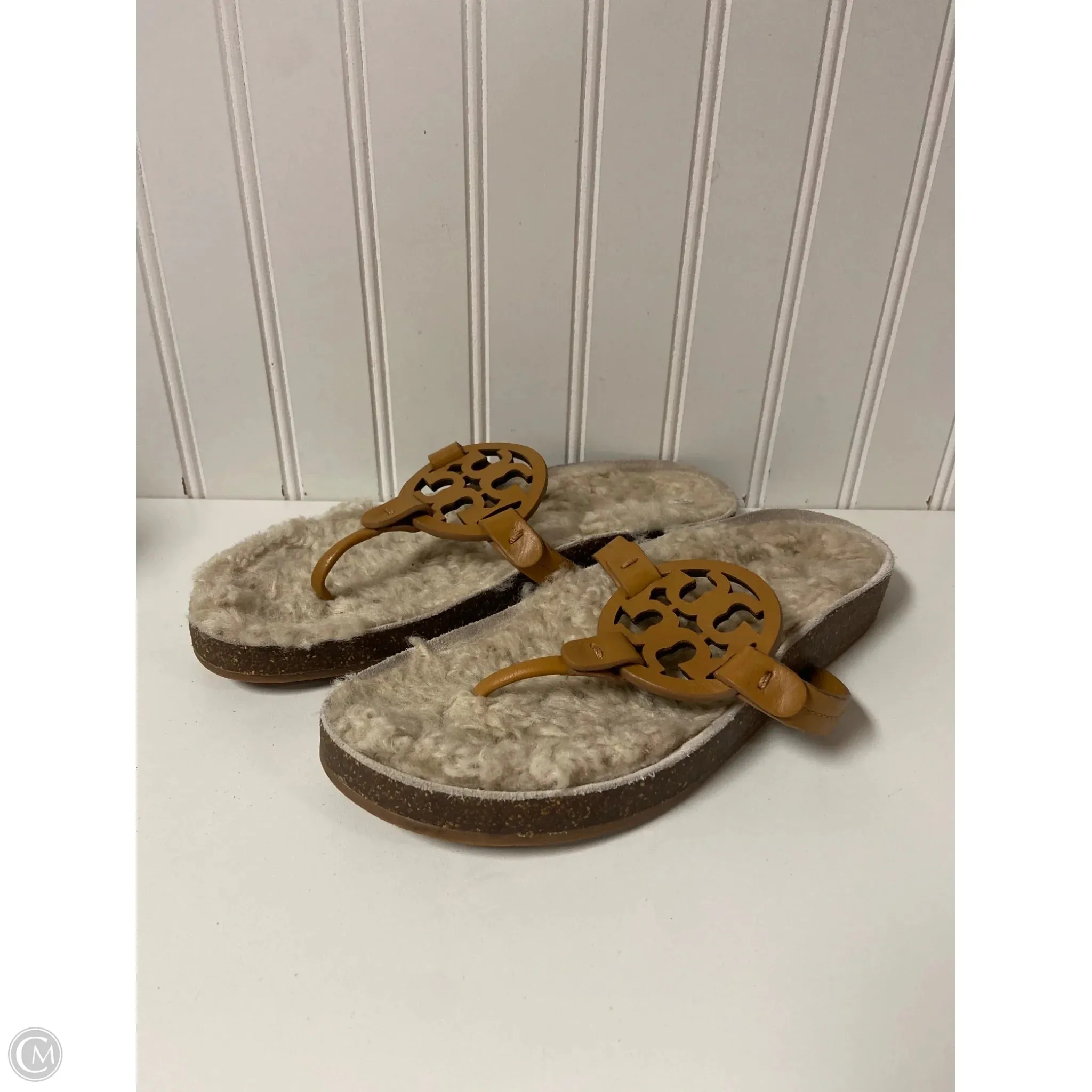 Sandals Designer By Tory Burch In Tan, Size: 8.5 Light Touch
