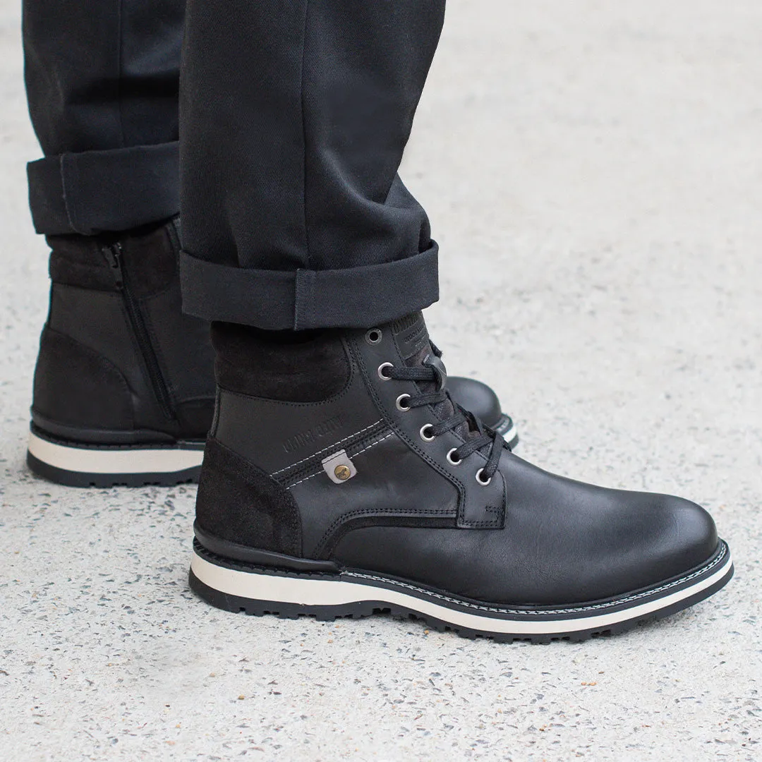 Stud Lace Up Boots Black Tough Grip Quick Drying Adventure Journey