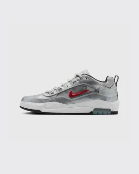 Nike SB Ishod Air Max Premium Shoe - Metallic Silver/Varsity Red Free Movement Happy Steps