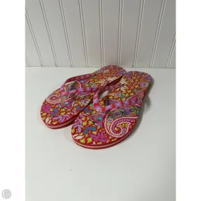 No Squeeze Fit Soft Sandals Flip Flops By Vera Bradley In Red, Size: 10