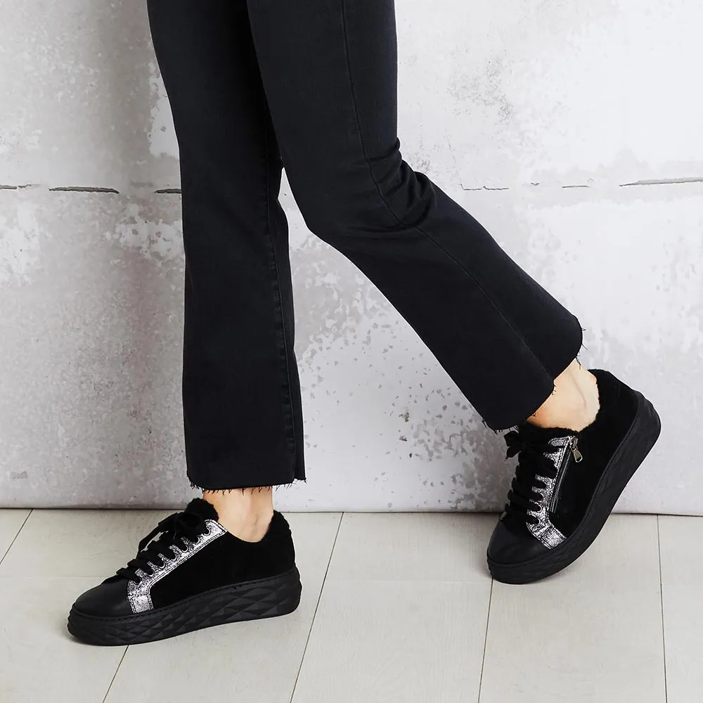 Gentle Fit Sport Life Porto Fur: Black Leather & Suede