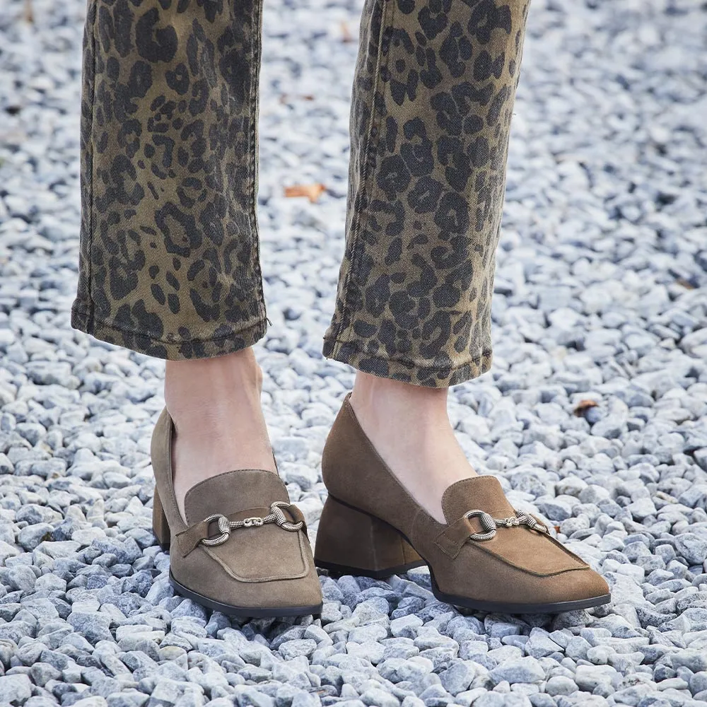 Live Soft Giselle: Khaki Suede