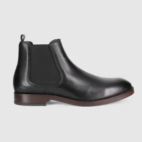 zipper Winner Chelsea Boots Black
