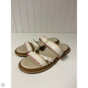 Decorative stitching Tidy look Sandals Flats By Splendid In Beige, Size: 7.5