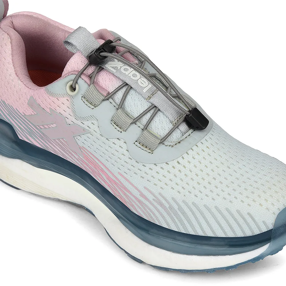 All Terrain Traction Leap7x Grey Sports Lacing Running Shoes For Women CHELSY-3 By Liberty