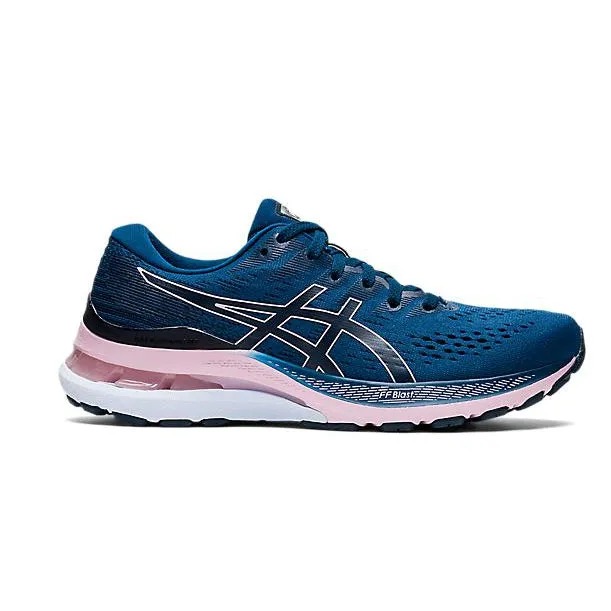 Women's Asics Gel-Kayano 28 (WIDE)      402-Mako Blue/Barely Rose outdoor sports lover all - terrain - suitability shoes