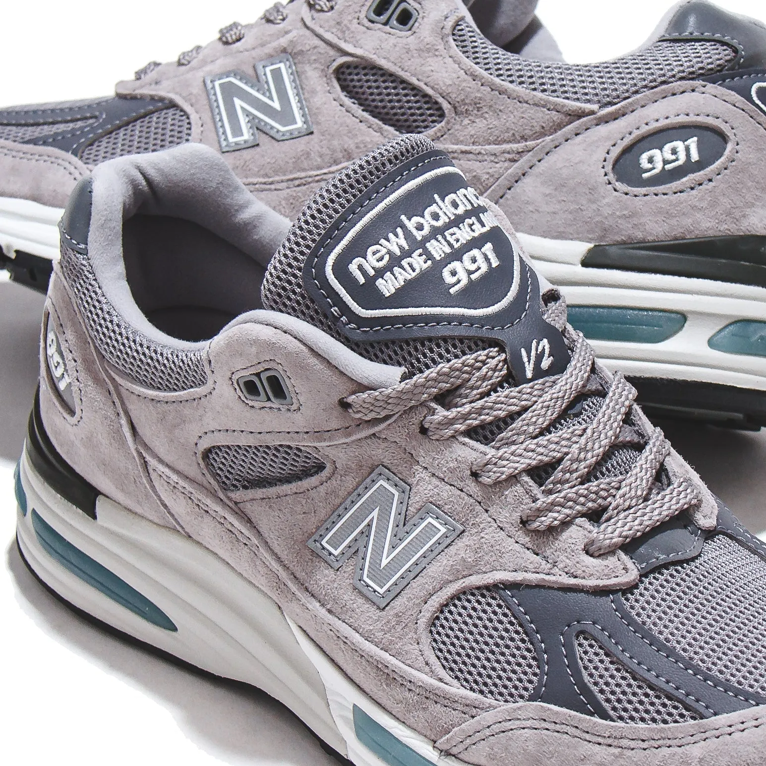 New Balance Unisex 991v2 Rock Ridge Made In UK U991GL2 Pilates Concrete - running