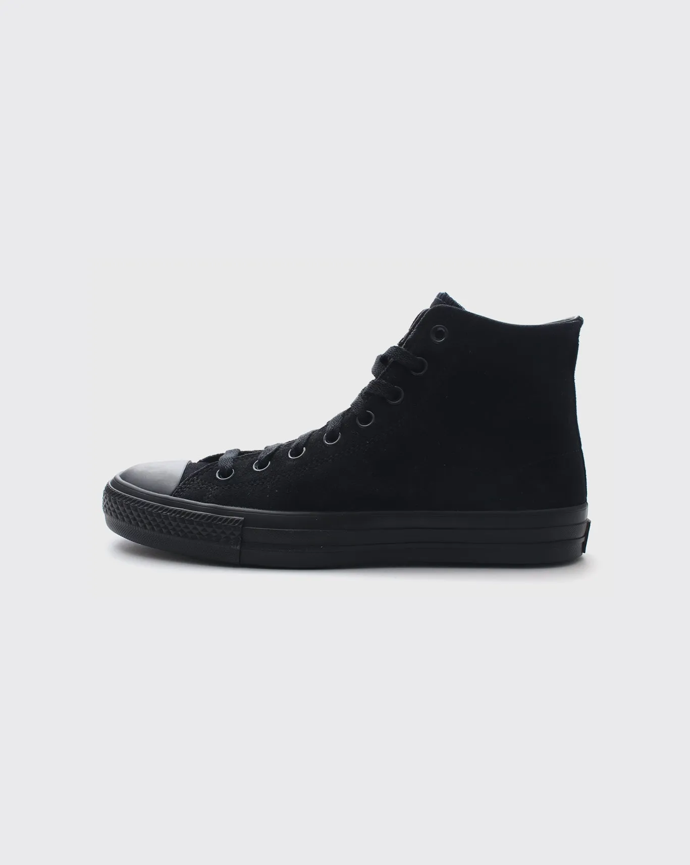Converse CTAS Pro Hi Suede Shoe - Black Carefree Fit
