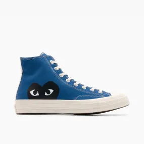 Converse x COMME des GAR?ONS PLAY Chuck Taylor Hi / Blue Easy Routine Shock Diffusing Midsole