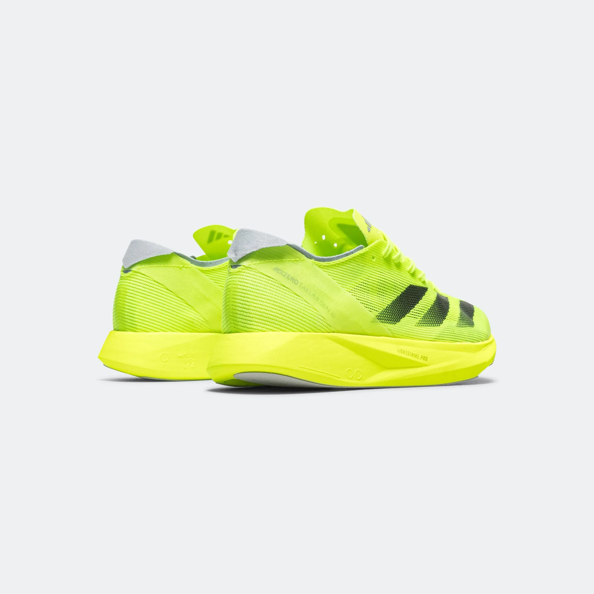 Mens Adizero Takumi Sen 10 - Lucid Lemon/Core Black-Halo Silver Smooth Move Urban Sleek