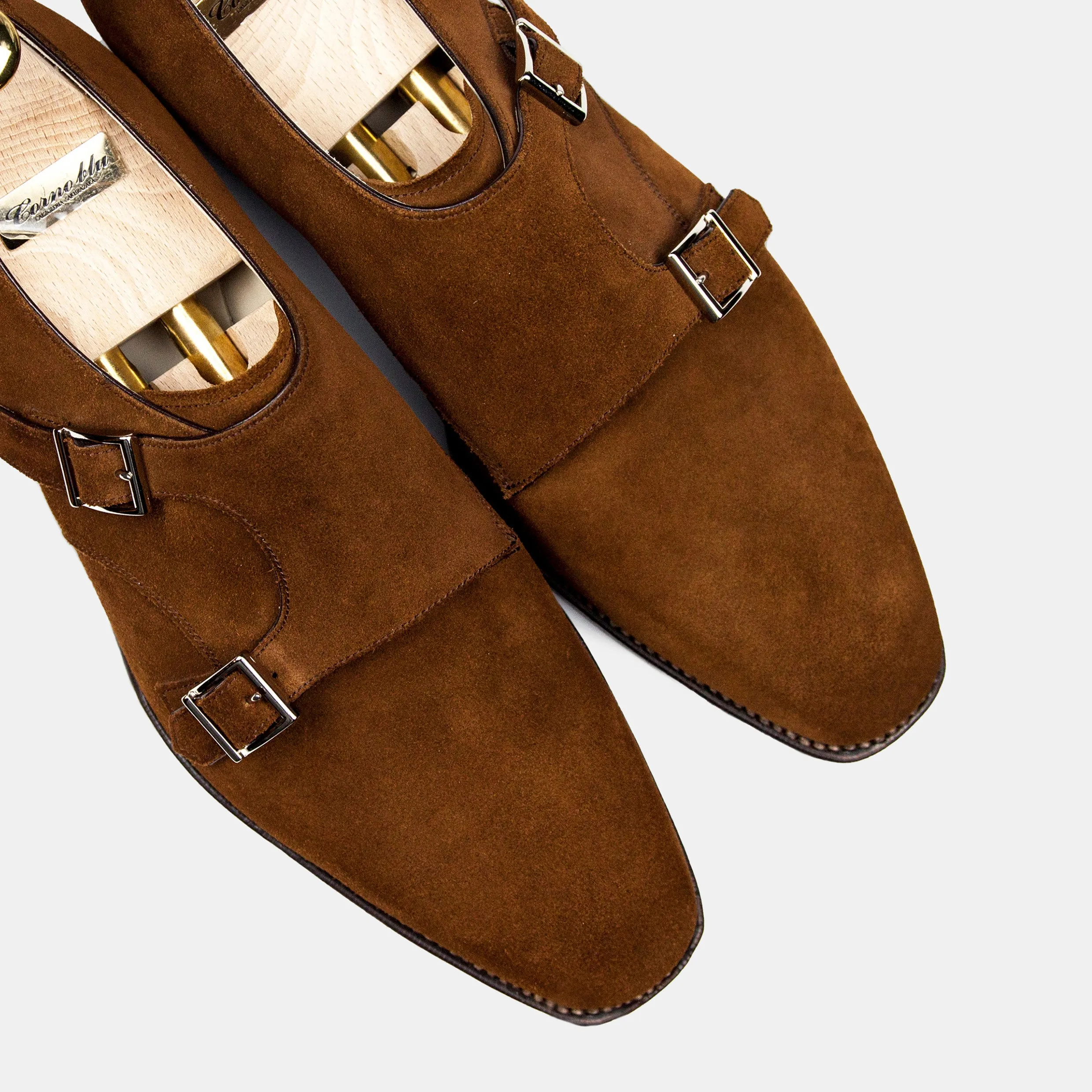 Tread Pattern Corno Blu 'Cancer' Suede Monk