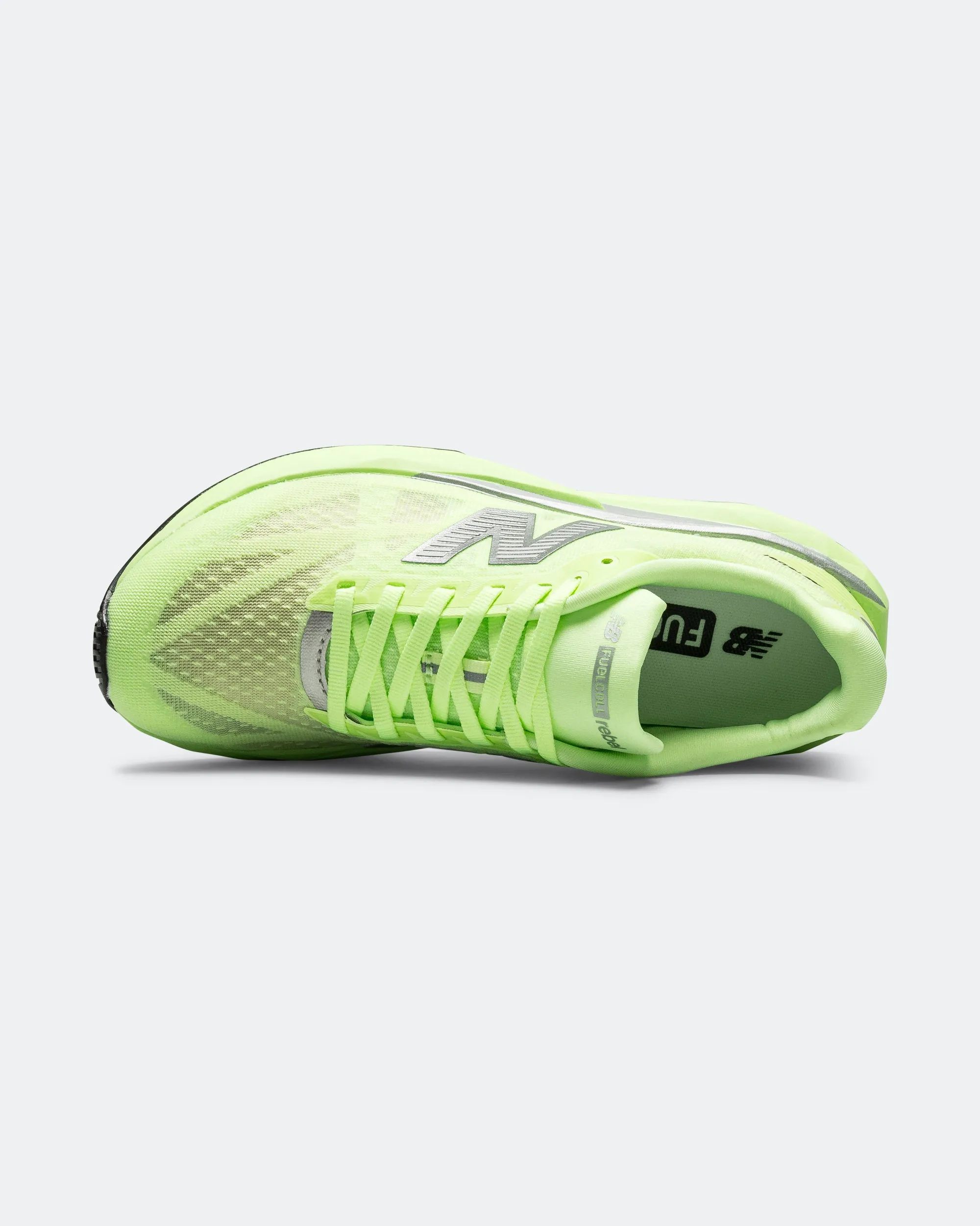 Womens FuelCell Rebel v5 - Lab Green/Silver Metallic-White Light Step