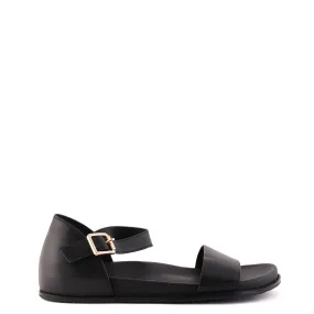 RENATA Black Multi Angle Traction Nodes Stylish Flip-flops for Travel