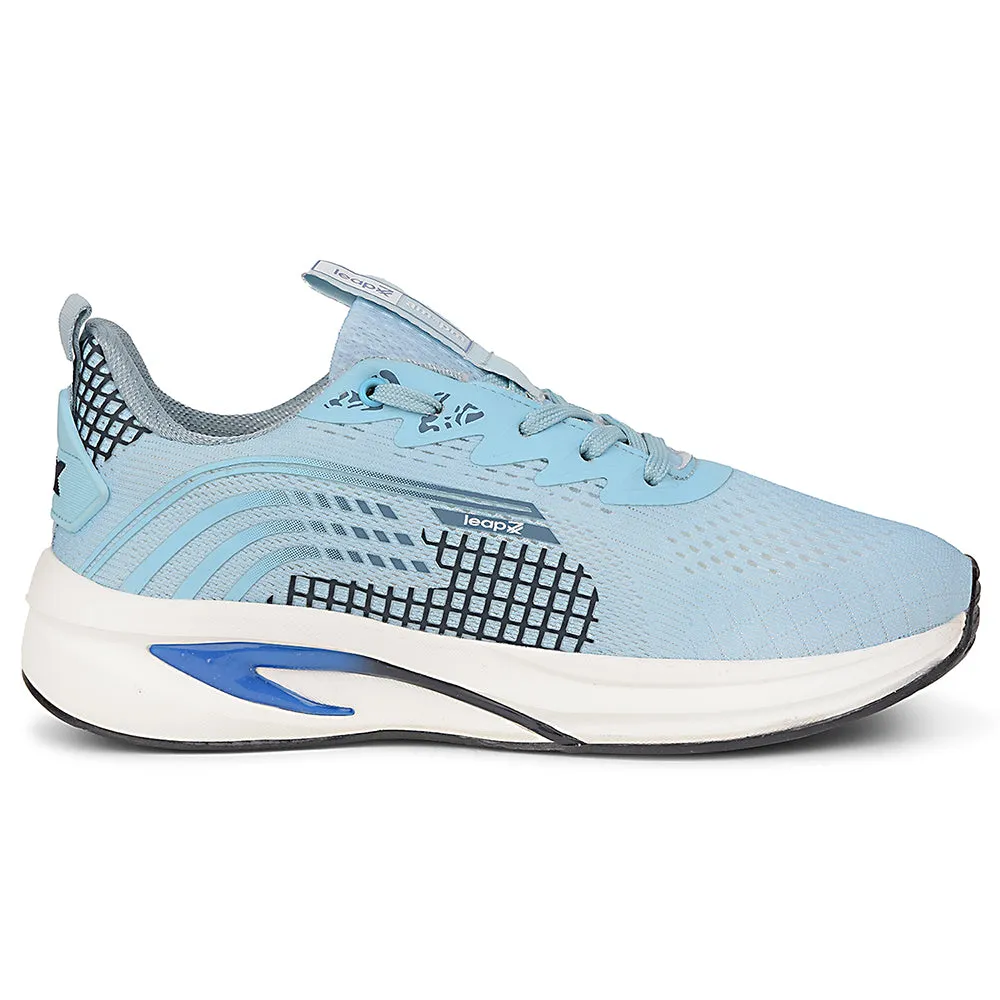 low - top shoes printed running wear Leap7x Sky Blue Sports Lacing Running Shoes For Men KAPSTER-1 By Liberty