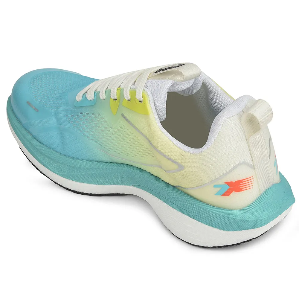 Leap7x Sea Green Sports Lacing Running Shoes For Men XLM-06 By Liberty Cardio Anti Fatigue Technology