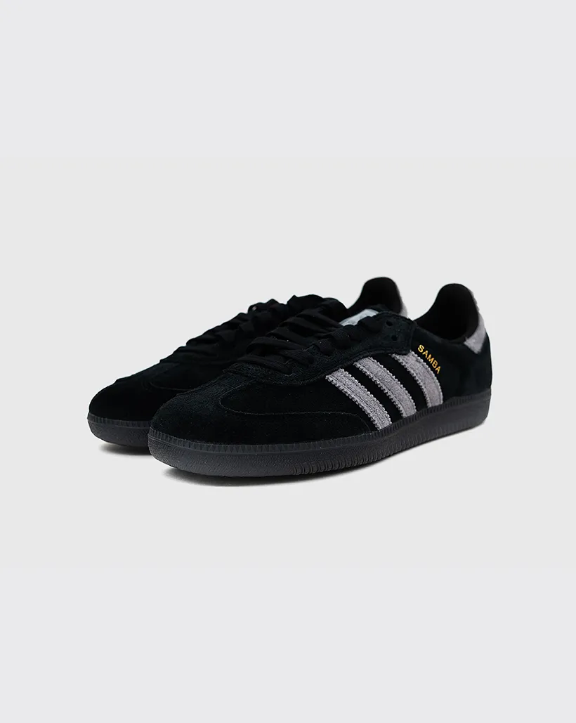 Purple Dream Minimalist Look Adidas Samba ADV Shoe - Black/Grey