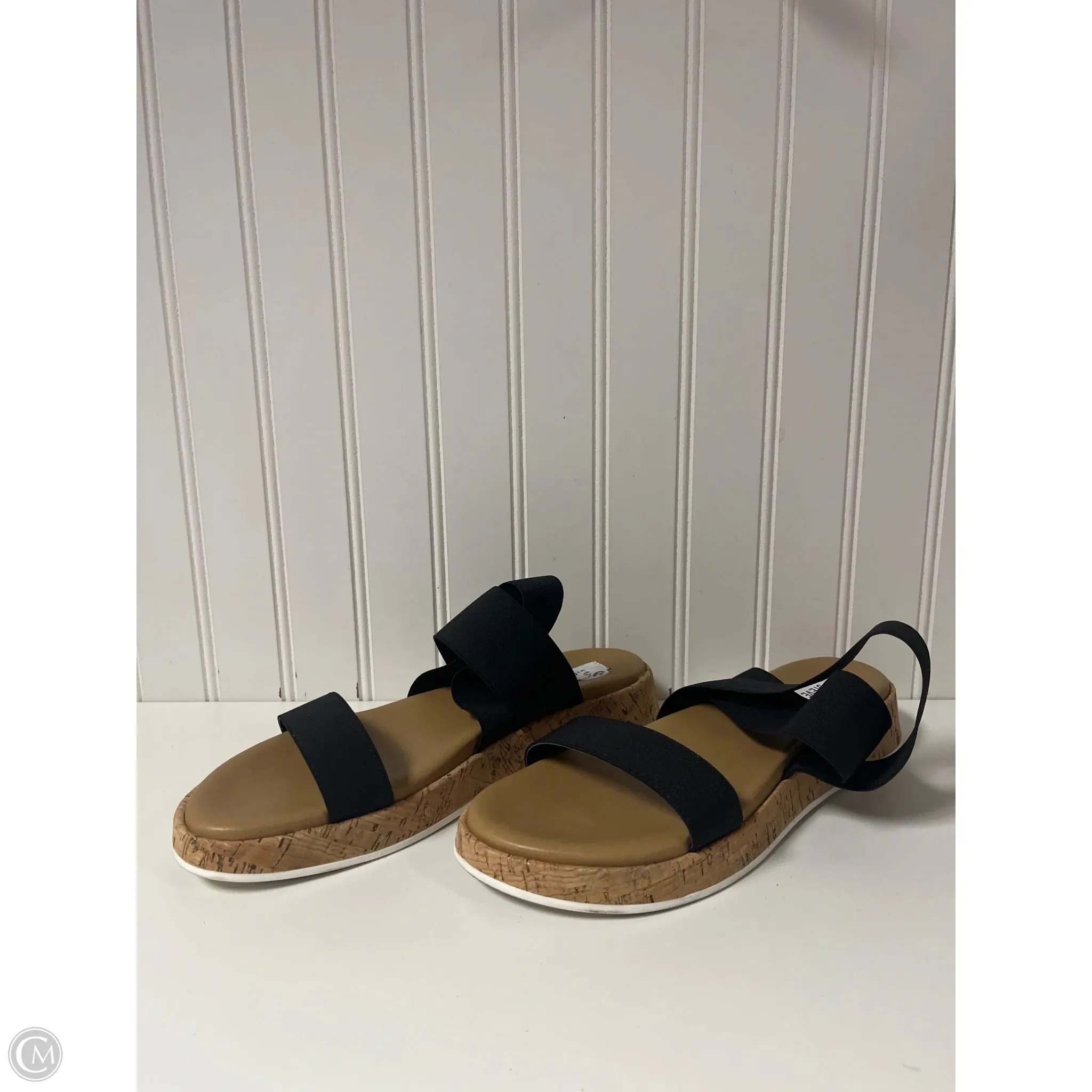 Sandals Flats By Steve Madden In Black, Size: 9.5 Long Walks