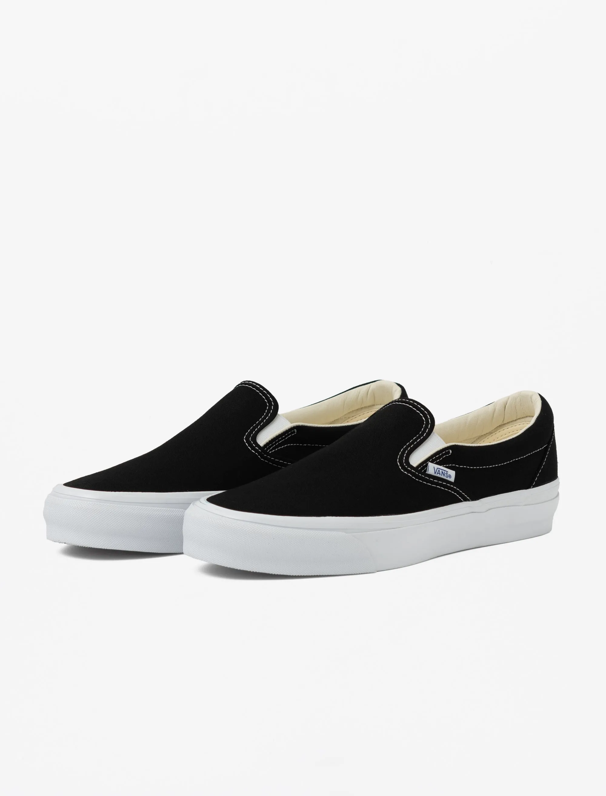 Laidback Mood Quick Pace LX Slip-On Reissue 98 (Black/White)
