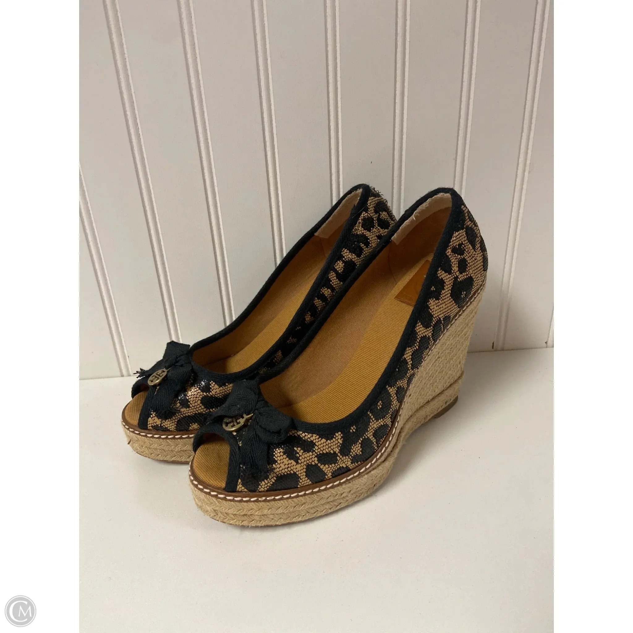 Creek Run Shoes Designer By Tory Burch In Animal Print, Size: 10