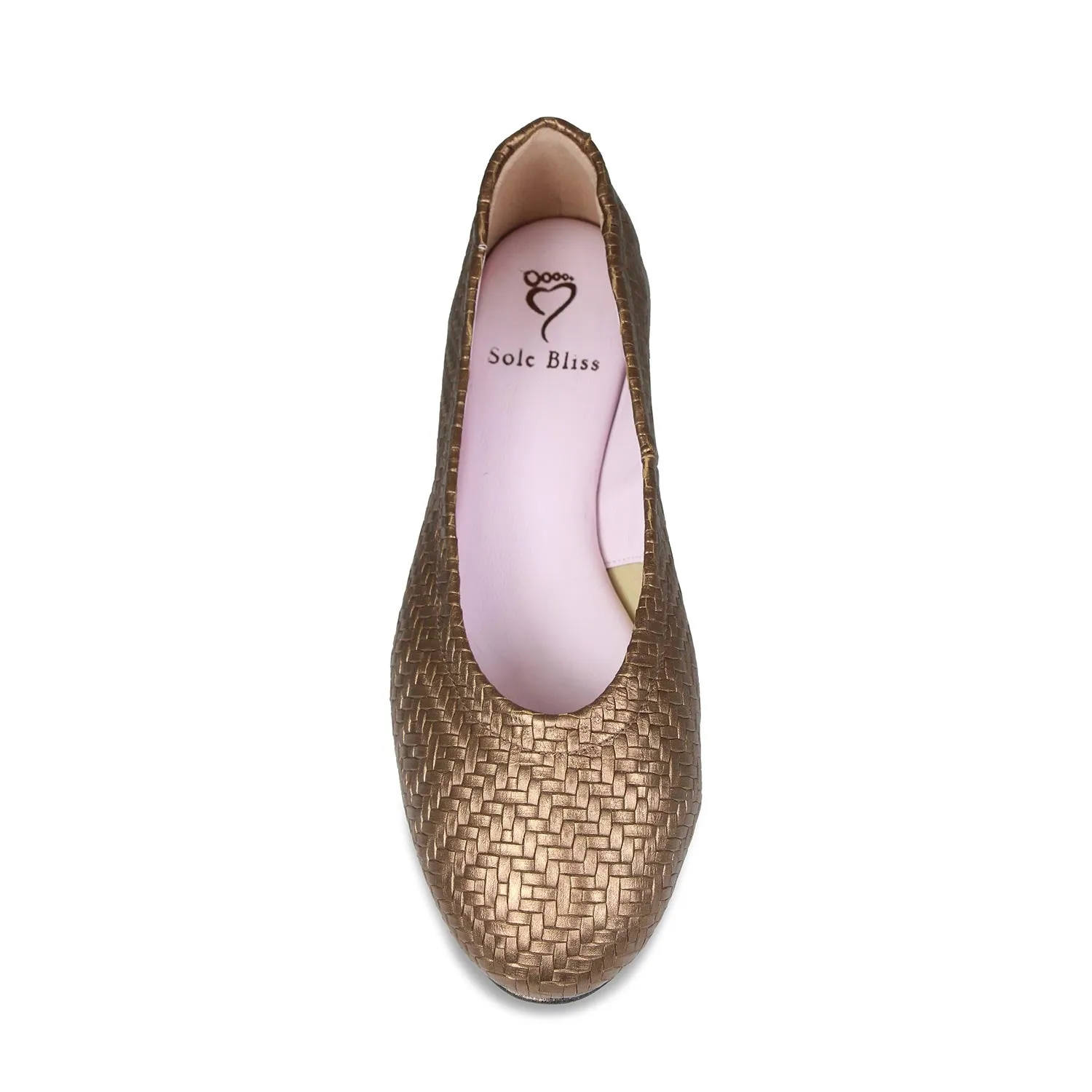 walking shoes Luna: Bronze Weave Leather