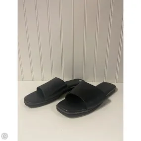 Lifestyle Focus Wave Step Sandals Flats By Rachel Zoe In Black, Size: 8.5