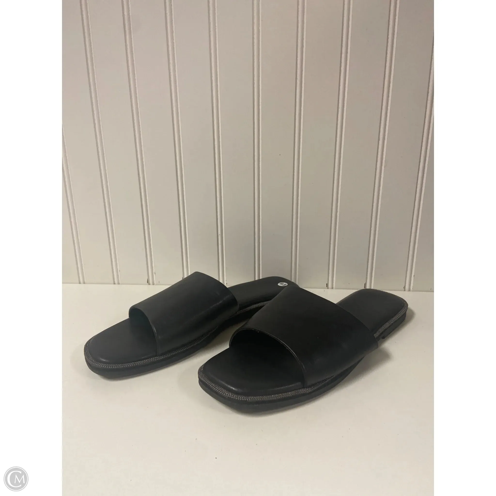 Lifestyle Focus Wave Step Sandals Flats By Rachel Zoe In Black, Size: 8.5