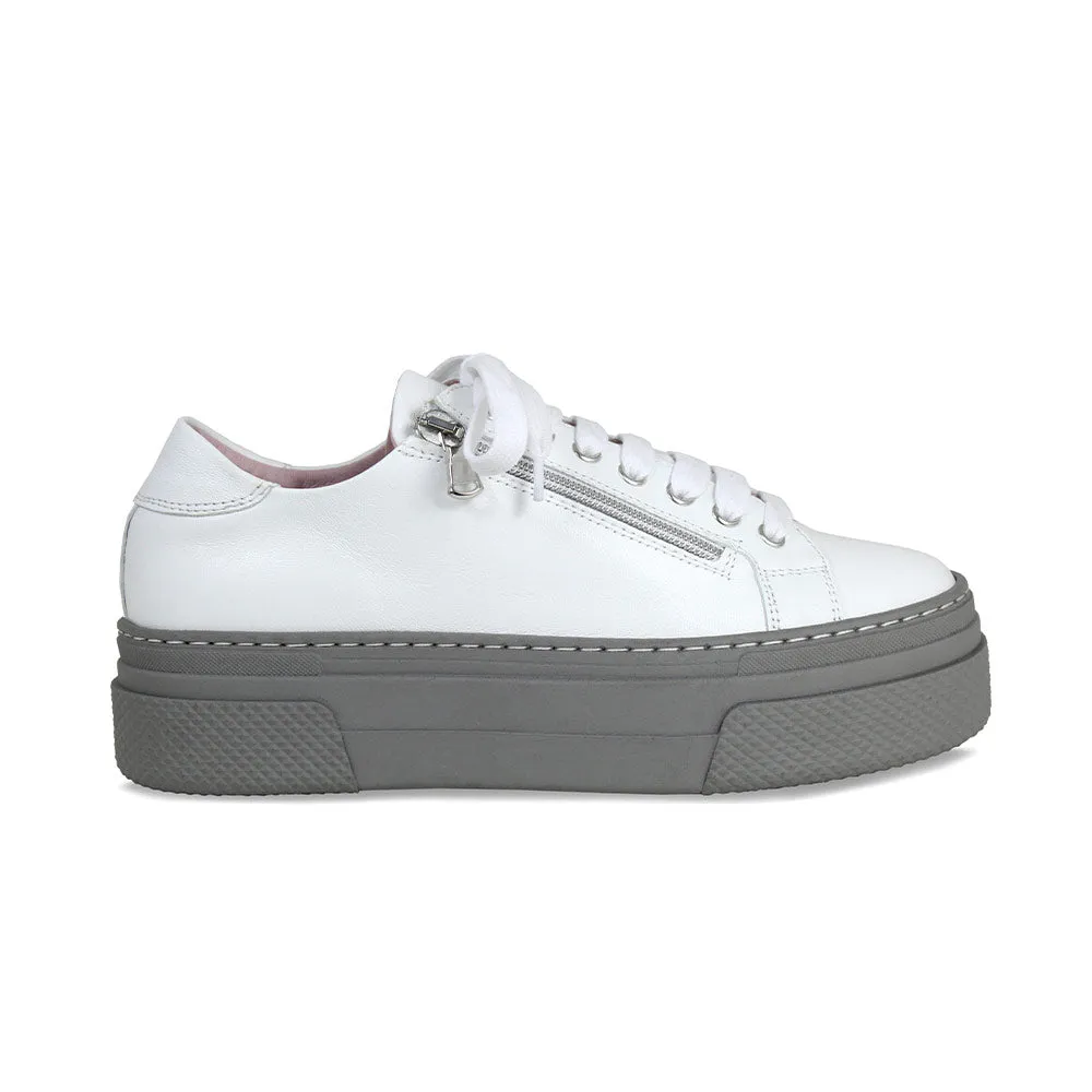 Daily Move Waterproof Option Diva: White Leather & Grey
