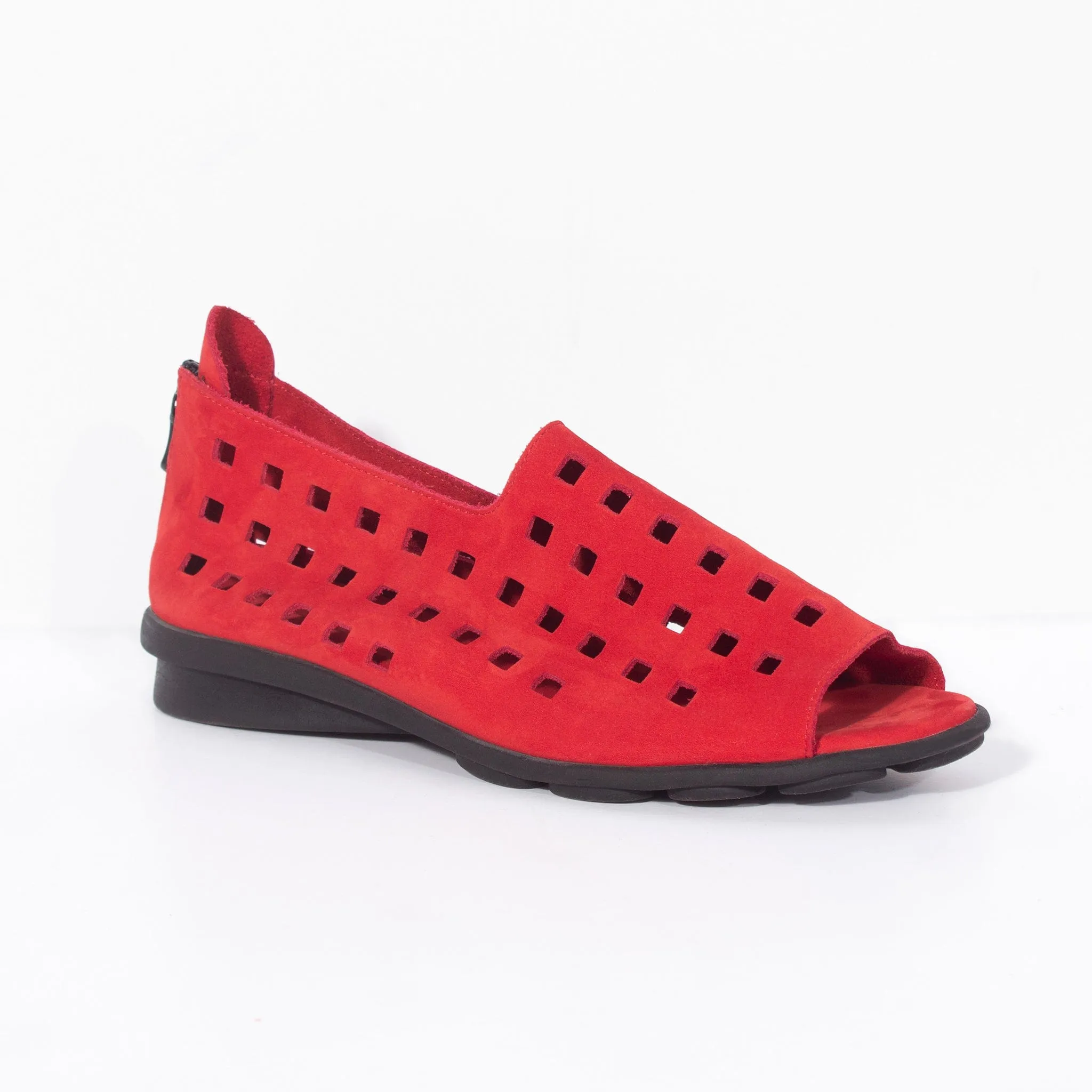 Sporty Footwear Road Trip DRICK Red Nubuck
