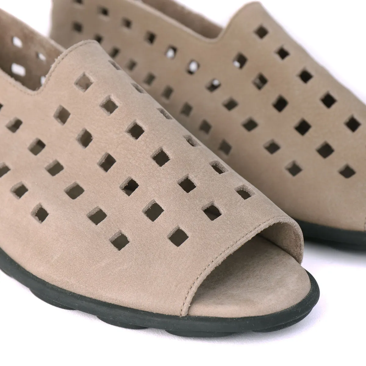 DRICK Taupe Nubuck Sandal Inserts