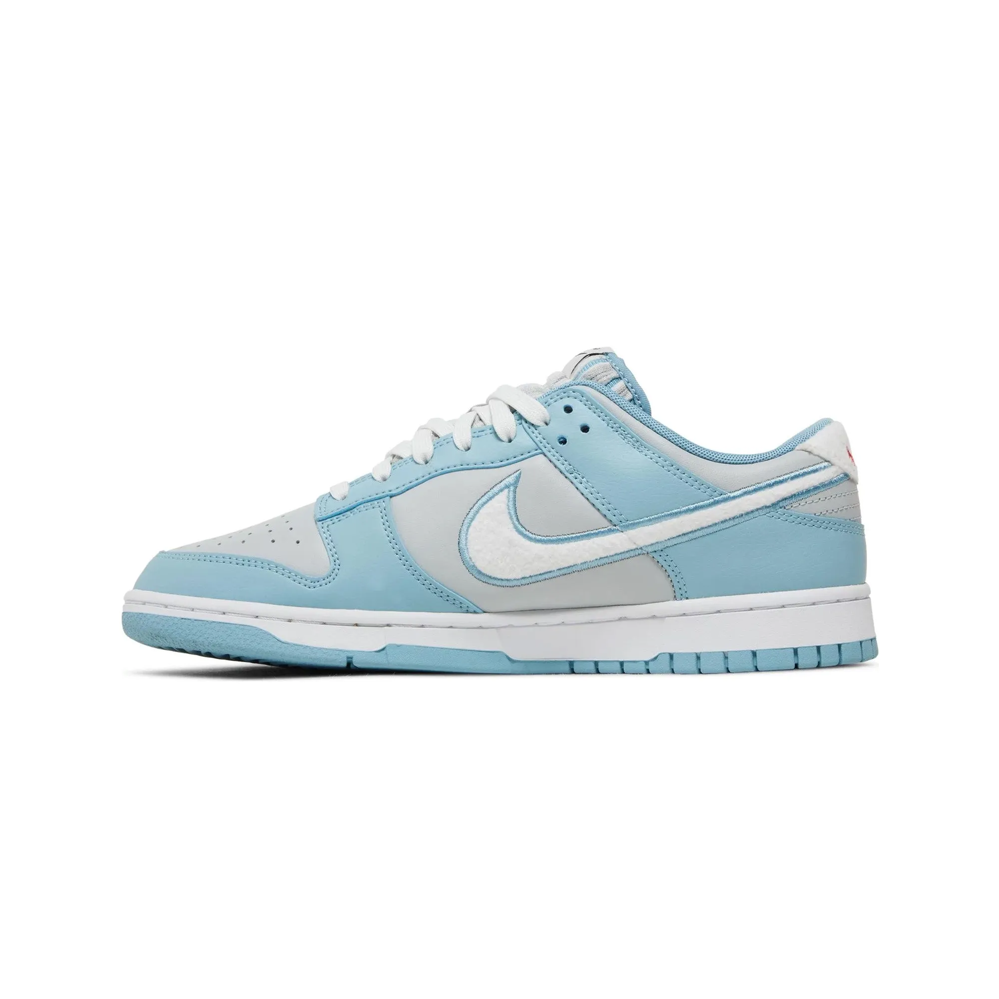 Balanced Stack Height Dunk Low Retro 'Fleece Swoosh Worn Blue'