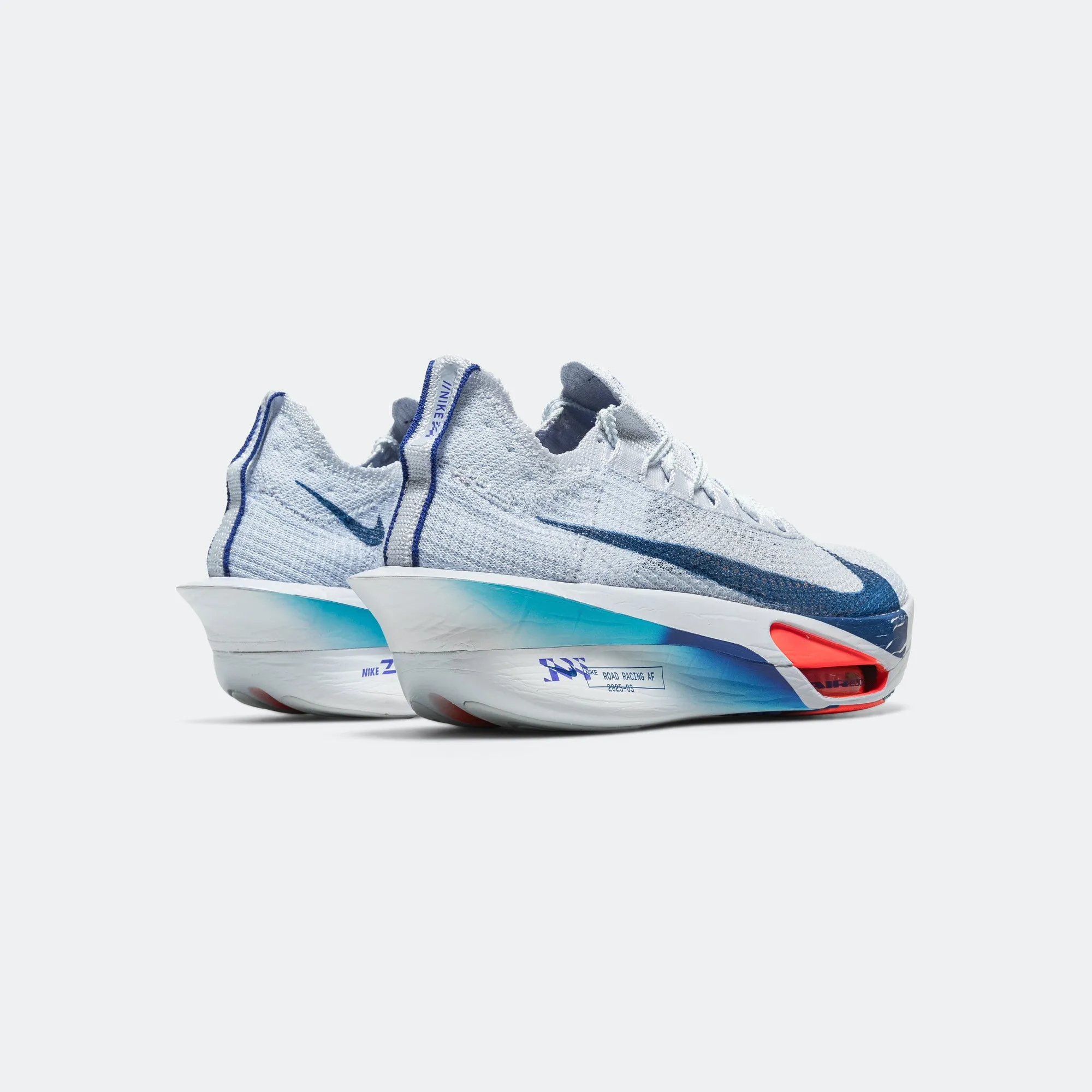 Mens Air Zoom Alphafly Next% 3 - Football Grey/Ghost-Persian Violet-Blue Void Blown Rubber Outsole Sunny Walk