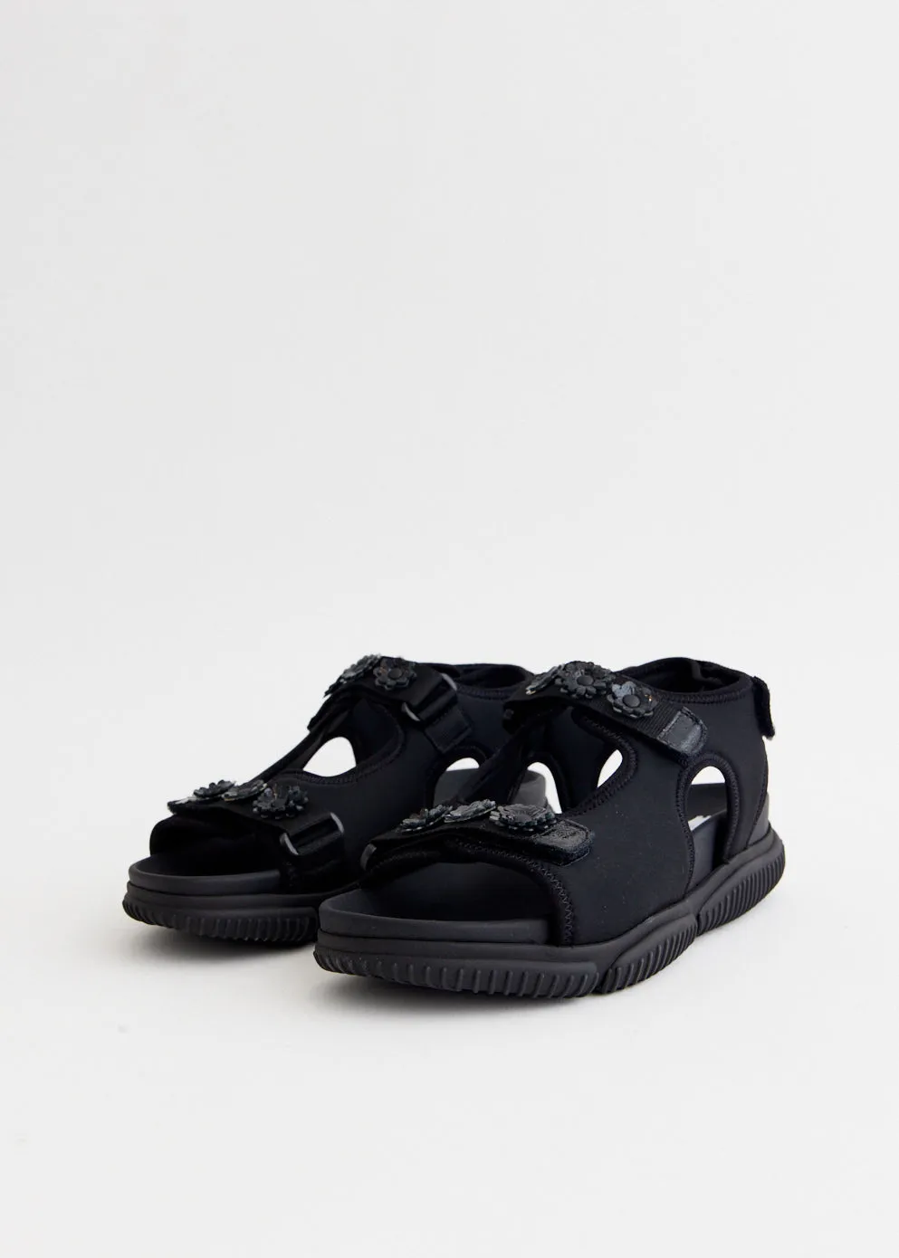 Elastic laces Valeria Neoprene Sandals