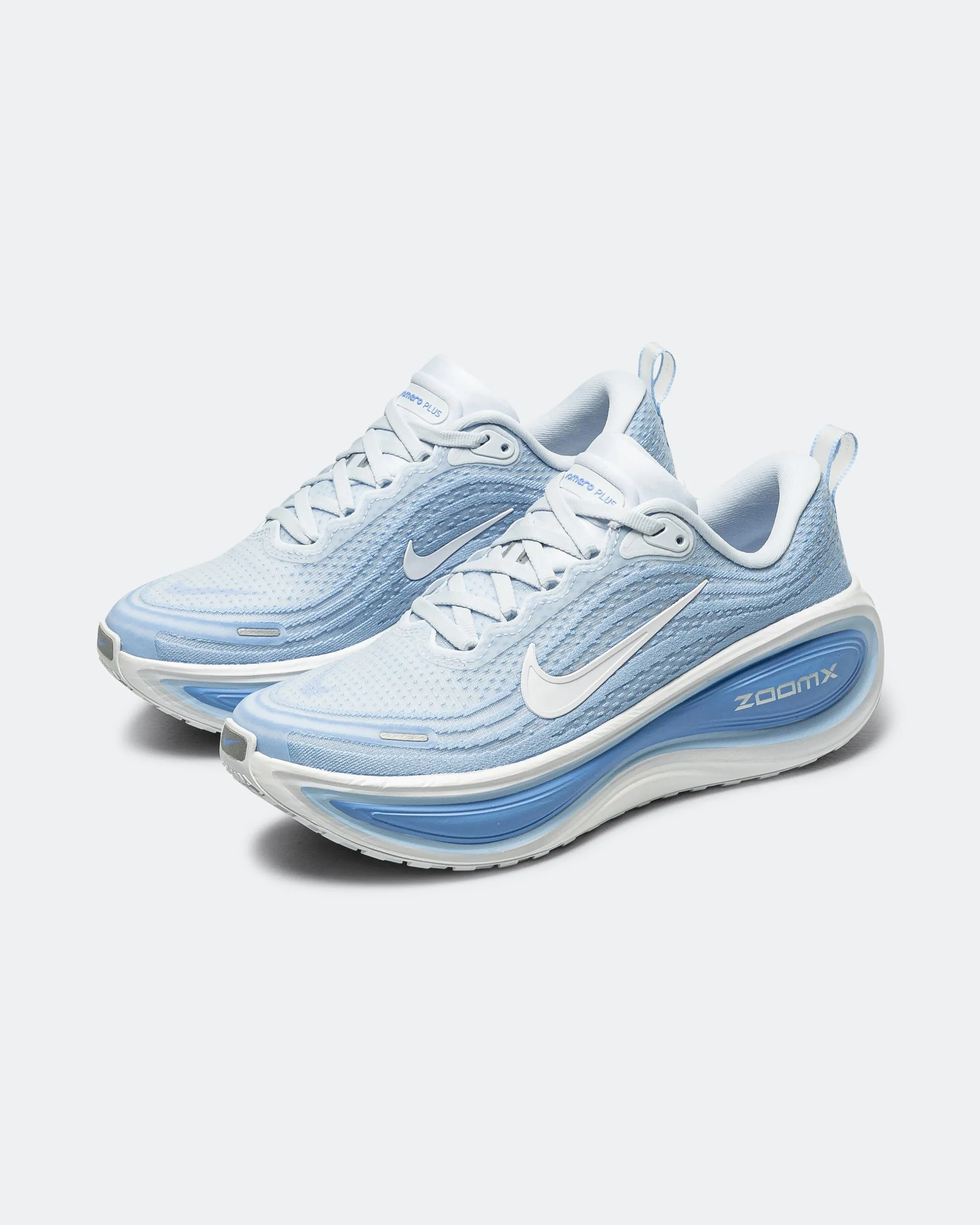 Womens Vomero Plus - Football Grey/White-Aluminium-Royal Pulse Anti Slip Sole Foot Motion