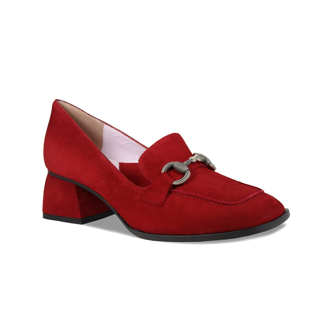Shock Diffusing Midsole ComfortFit Giselle: Cherry Red Suede