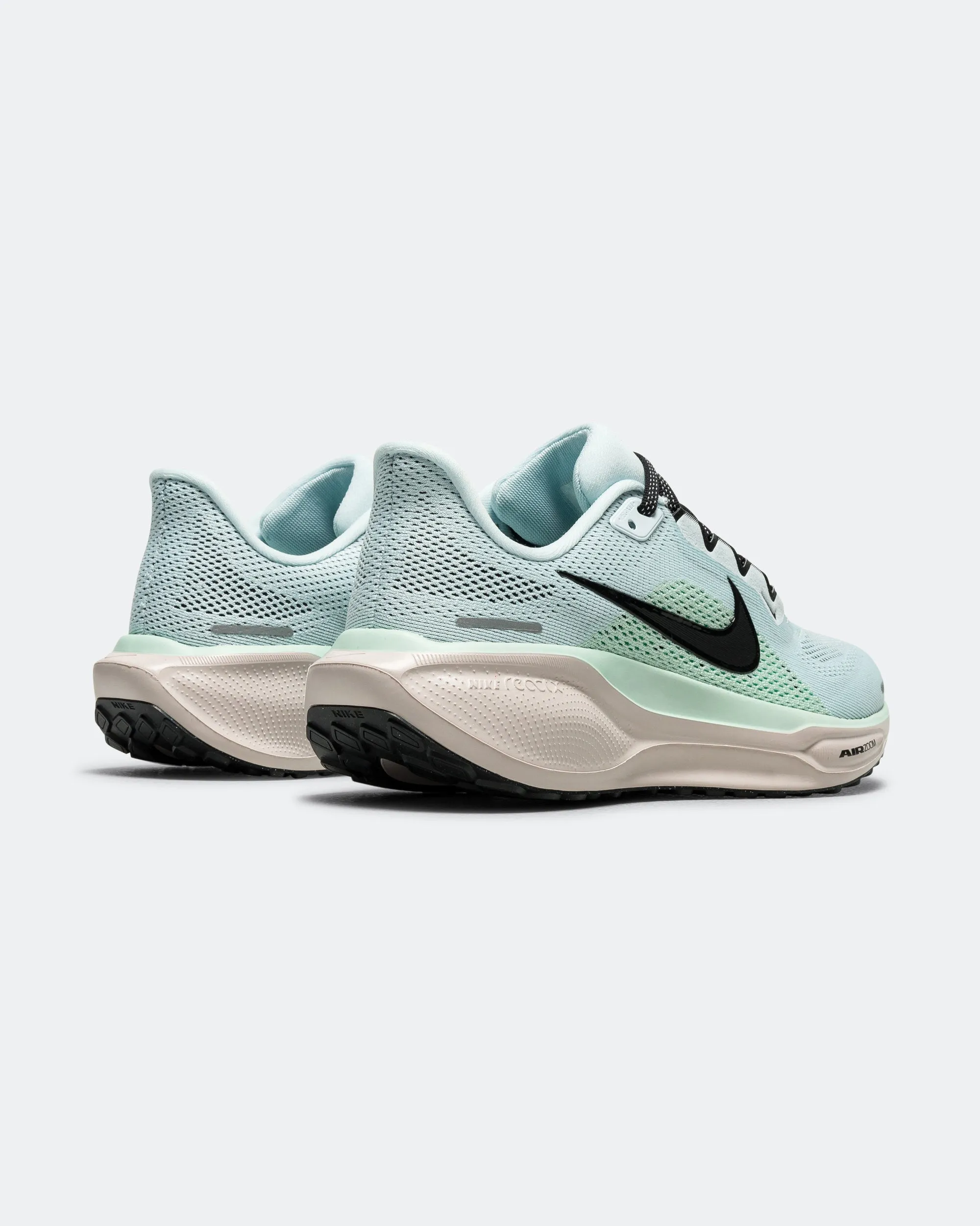 Womens Air Zoom Pegasus 41 - Glacier Ice/Black-Mint Foam-Hyper Pink Punch Hike Soft Build