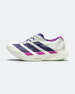 Indoor Comfort Mens Adizero Adios Pro 4 - Core White/Collegiate Purple-Lime Burst