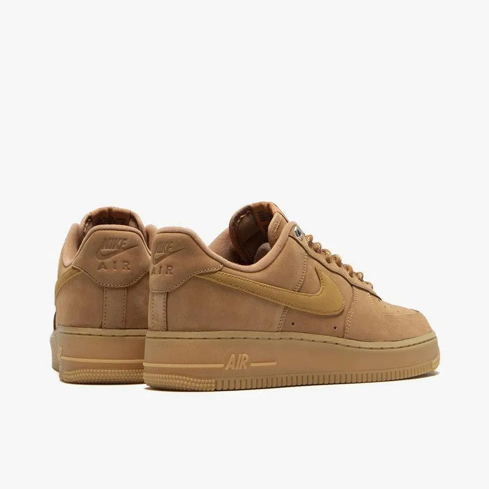 Nike Air Force 1 `07 WB Flax / Gum Light Brown - Black Sock Liner Fit Comfort Guarantee