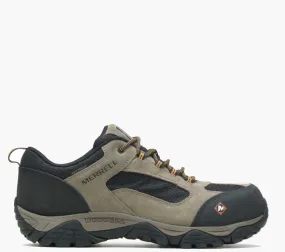 Merrell Work Men's Moab Onset Waterproof Composite Toe Work Shoe Score Step Thermoregulating Lining