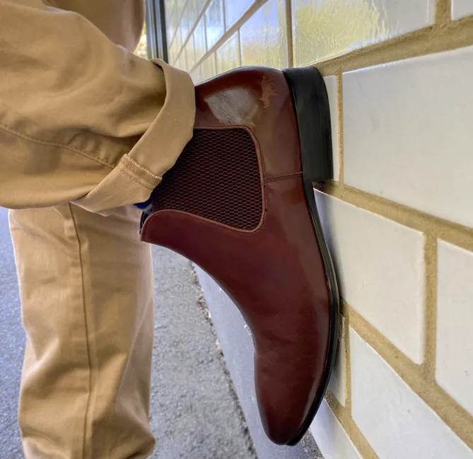 Ajax Chelsea Boots Dark Brown Seamless Comfort Snow Trekker Silent Glam