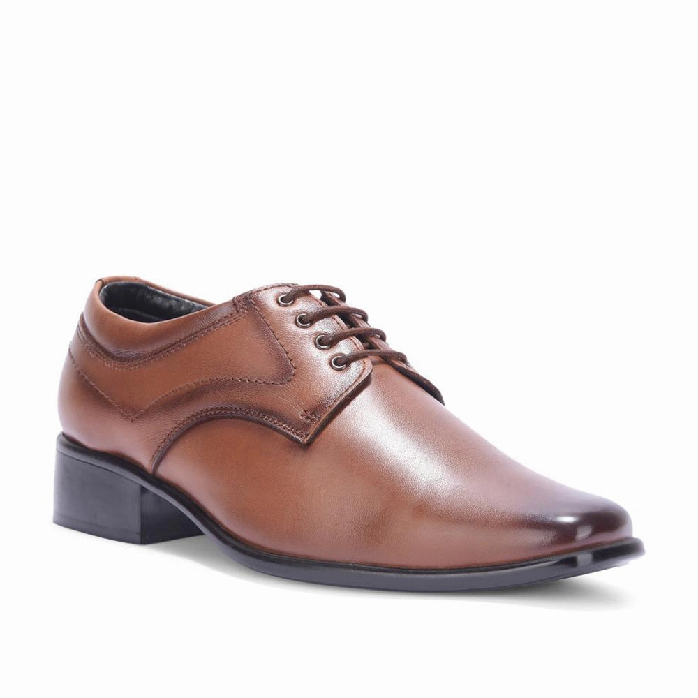 Balanced Comfort Fit Fortune By Liberty Men HIL-3 Tan Formal Lacing Derby Shoes
