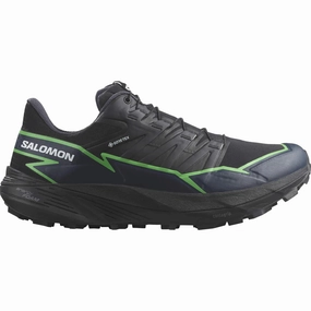 Energy conversion rate section Men's Salomon Thundercross GTX  Black - Green Gecko - Black Light - weight sole