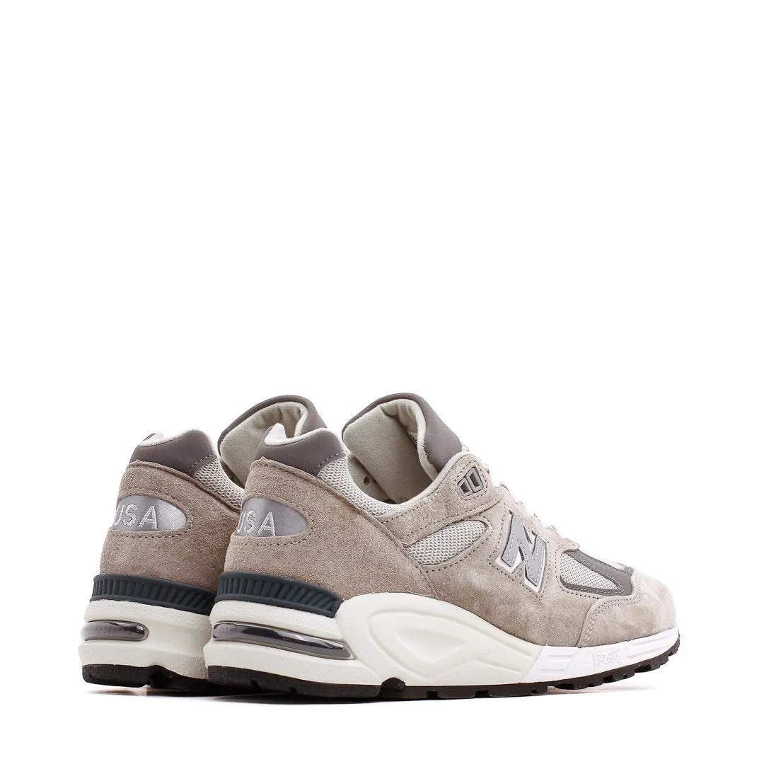 Torsional Support System Knee - support New Balance Men 990v2 Made In USA Grey M990GY2