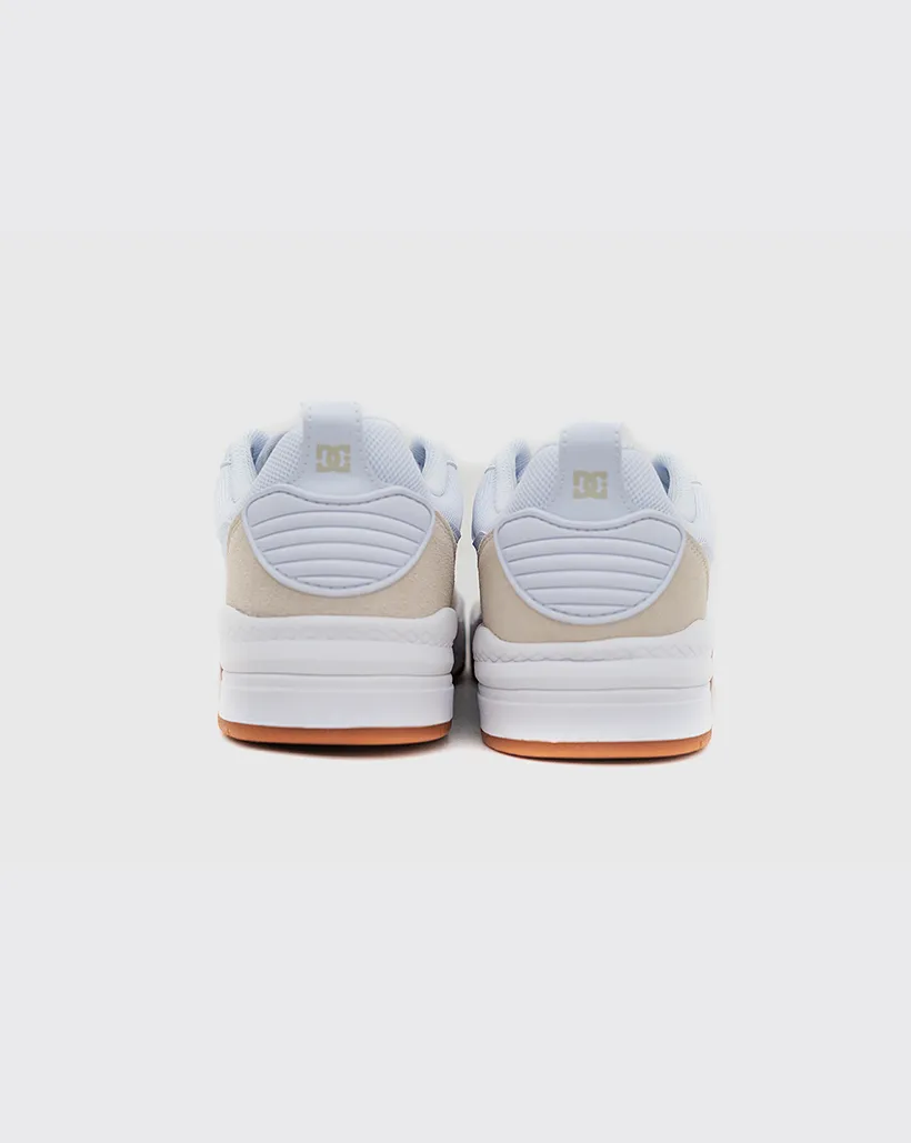 DC Ascend Shoe - White/Gum Long Stroll Zero Fuss