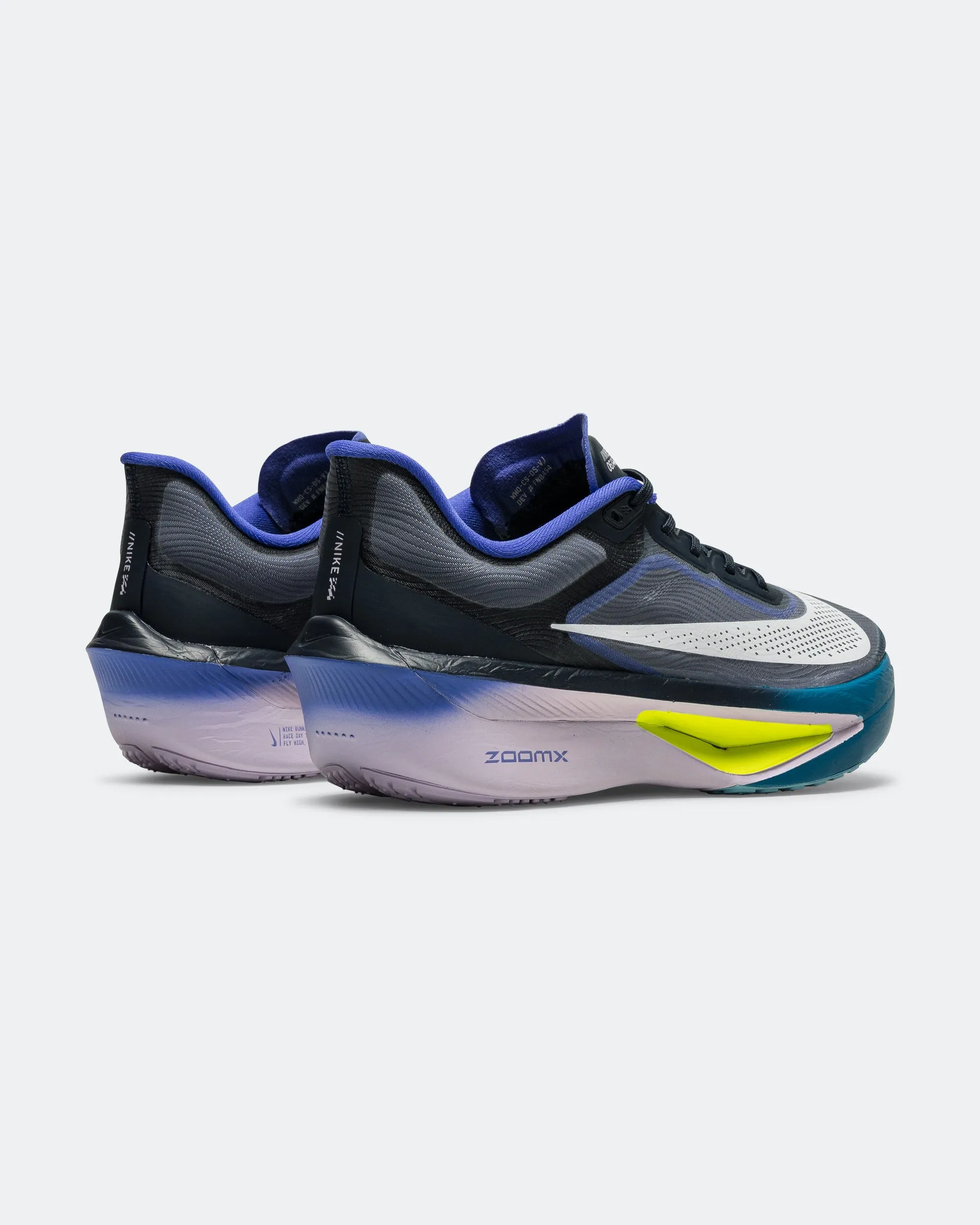Low noise Mens Zoom Fly 6 - Obsidian/White-Persian Violet-Volt