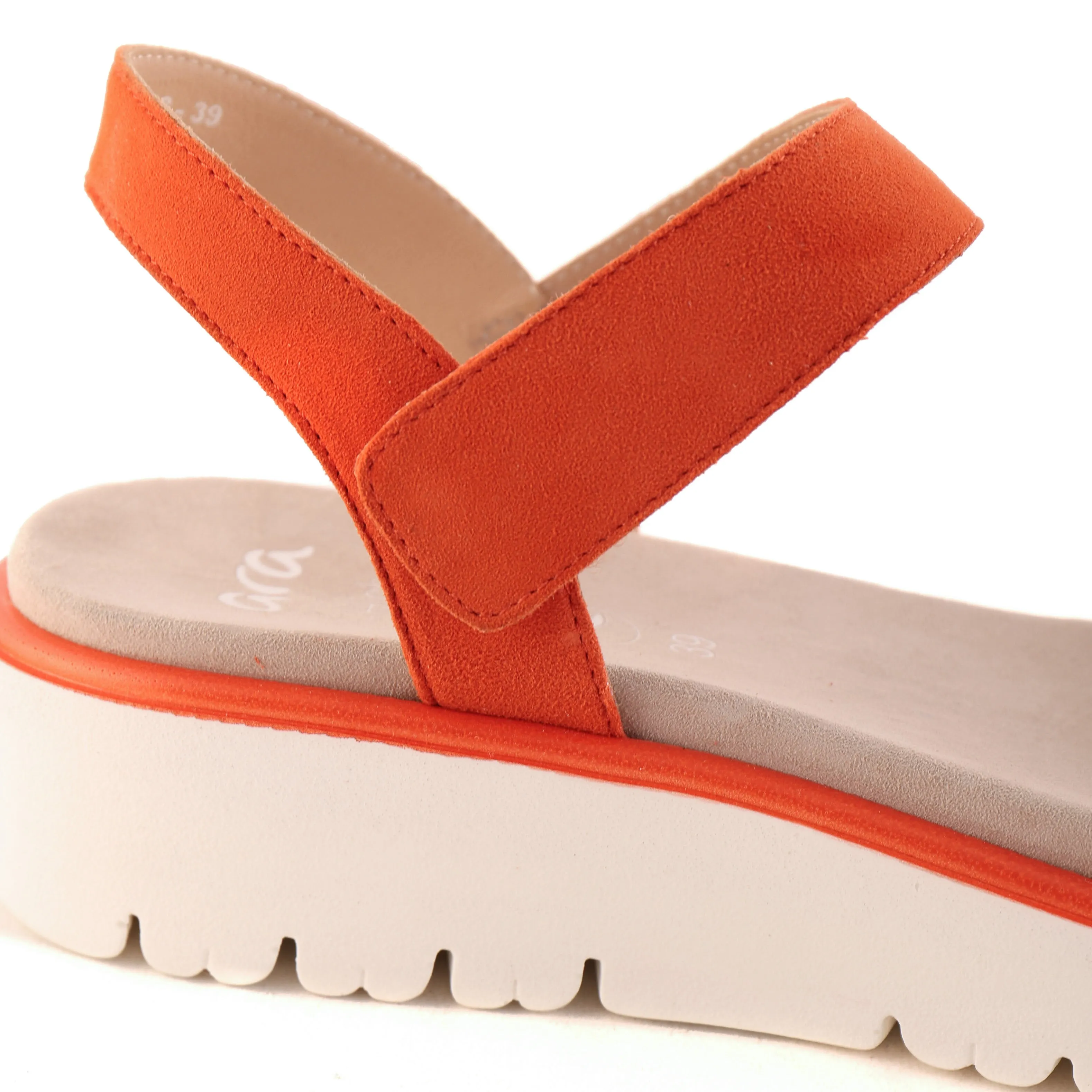 Comfy Flip-flops 33518 Orange Suede