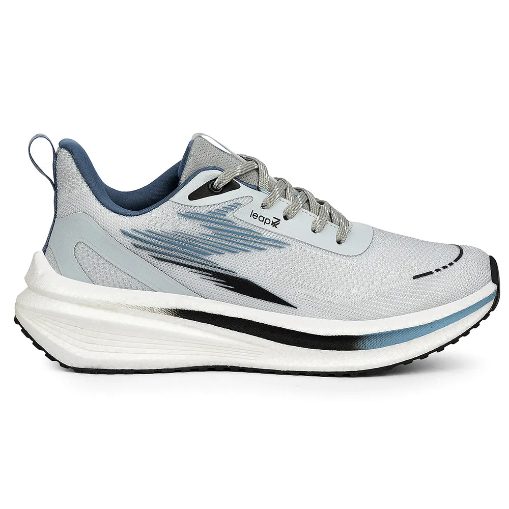 Lateral Support Heel Stabilization Tech Leap7x Blue Sports Lacing Running Shoes For Men WASHINGTON By Liberty